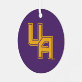 Ornement En Métal Logo de l'Université d'Albany Initials (Avant gauche)