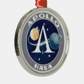 Ornement En Métal Logo de programme Apollo (Droite)