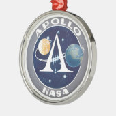 Ornement En Métal Logo de programme Apollo (Gauche)