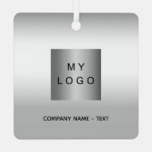 Ornement En Métal Logo d'entreprise Noël argent (Verso)