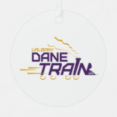 Ornement En Métal Logo du train UAlbany Dane (Recto)