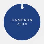 Ornement En Métal Logo Eastern Illinois University Panthers (Verso)