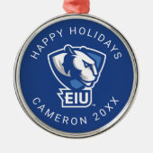 Ornement En Métal Logo Eastern Illinois University Panthers (Devant)