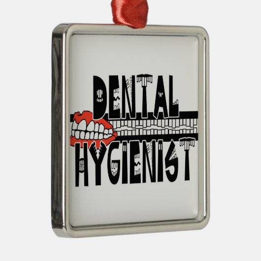 ORNEMENT EN MÉTAL LOGO HYGIÈNE DENTAIRE DENTAIRE (Droite)