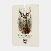 Ornement En Métal Logo Professionnel Client Cadeau Noël (Avant gauche)