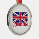 Ornement En Métal Londres en rouge (Droite)