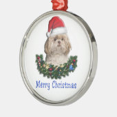 Ornement En Métal L'ornement de Noël de Shitzu (Gauche)