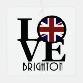 Ornement En Métal LOVE Brighton Angleterre (Recto)
