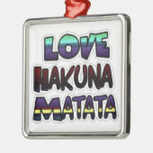 Ornement En Métal Love Hakuna Matata Cadfts (Gauche)