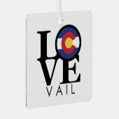 Ornement En Métal LOVE Vail (Avant droite)