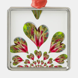 Ornement En Métal Lovely Hearts Humanitarian Day Le monde a besoin d