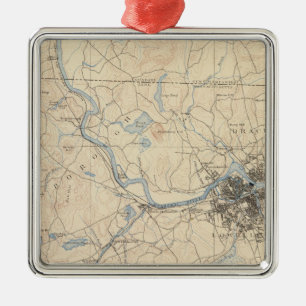 Ornement En Métal Lowell, le Massachusetts