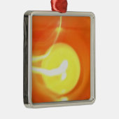 Ornement En Métal Lumière de flamme jaune orange, Art (Droite)