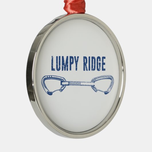 Ornement En Métal Lumpy Ridge Rock Climbing Quickdraw (Droite)