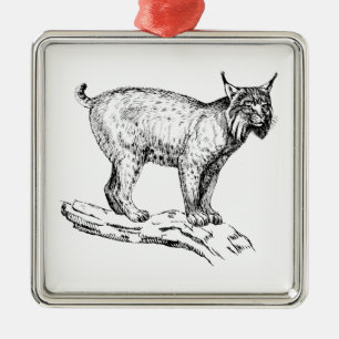 Ornement En Métal Lynx