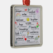 Ornement En Métal Ma Prière Pour Vous (Droite)