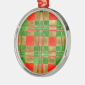 Ornement En Métal MAC GREGOR TARTAN Premium Round Orament (Gauche)