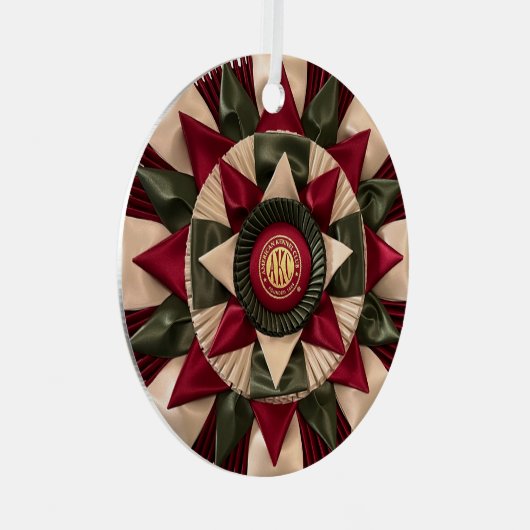 Ornement En Métal MACH Chien Agilité Rosette Personnalisée Noël (Avant droite)