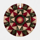 Ornement En Métal MACH Chien Agilité Rosette Personnalisée Noël (Recto)