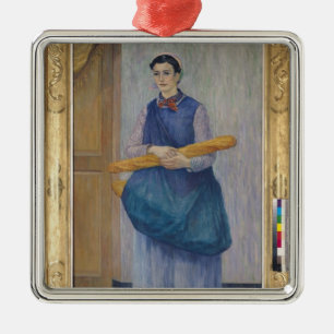 Ornement En Métal Madame Carrying Bread, 1889
