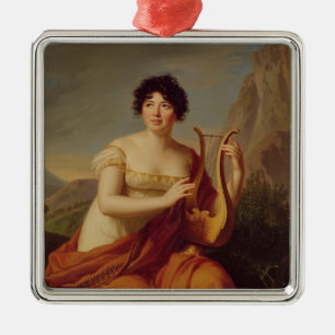 Ornement En Métal Madame de Stael comme Corinne