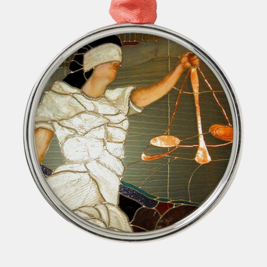 Ornement En Métal Madame majestueuse Justice dans la conception en (Devant)