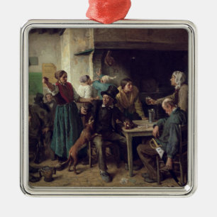 Ornement En Métal Magasin de vin lundi, 1858
