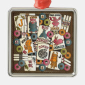 Ornement En Métal Mah Jong Jokers (Devant)