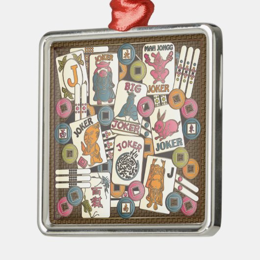 Ornement En Métal Mah Jong Jokers (Gauche)
