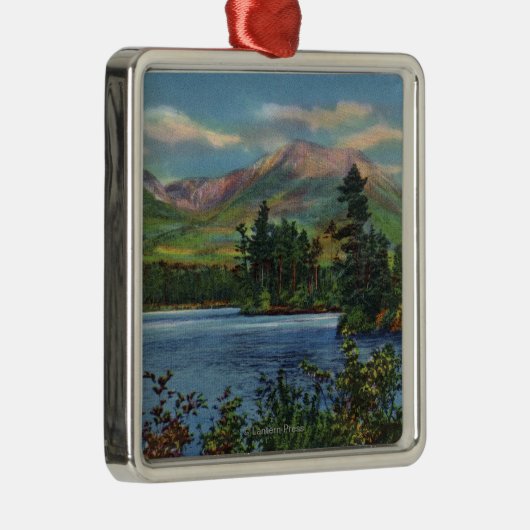 Ornement En Métal MaineView de bâti Katahdin et d'étang de Daicey (Droite)