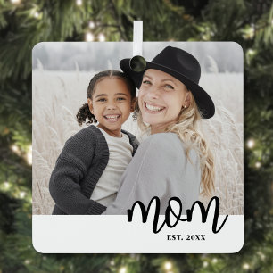 Ornement En Métal Maman Etabli Photo Noël