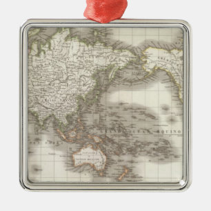 Ornement En Métal Mappemonde - carte de globe