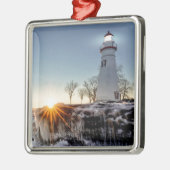 Ornement En Métal Marblehead Lighthouse (Gauche)