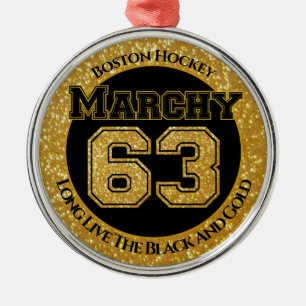 Ornement En Métal Marche de hockey de Boston 63