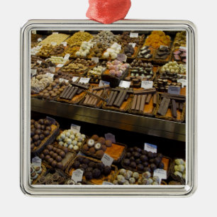 Ornement En Métal Marché de Sant Josep, bonbons au chocolat assortis