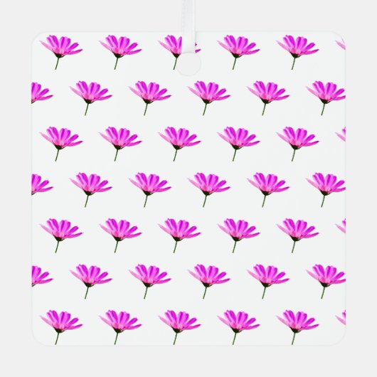 Ornement En Métal Marguerite rose (Recto)