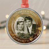 Ornement En Métal Mariage d'or photo