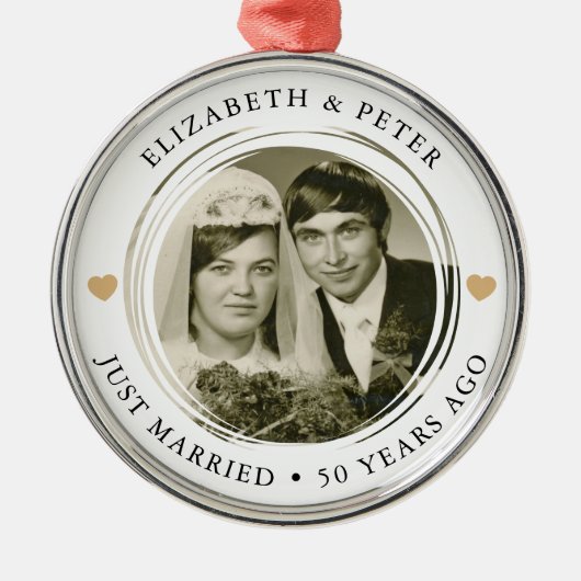 Ornement En Métal Mariage d'or photo (Devant)