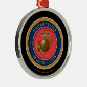 Ornement En Métal Marine Corps Seal (Droite)