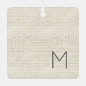 Ornement En Métal Masculine moderne neutre INITIAL, NOM COMPLET (Recto)