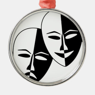 Ornement En Métal Masques de théâtre