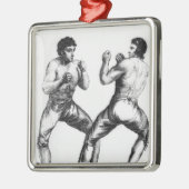 Ornement En Métal Match de boxe (Gauche)