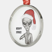 Ornement En Métal Mauvais Alien, Lourds Noël ! (Gauche)