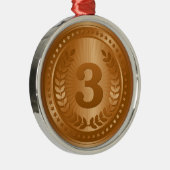 Ornement En Métal Médaille de bronze 3ème place (Droite)
