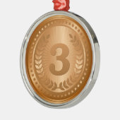 Ornement En Métal Médaille de bronze 3ème place (Gauche)