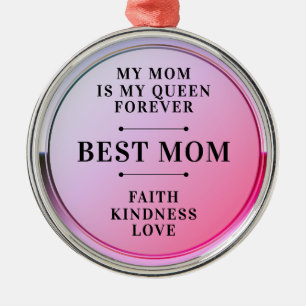 Ornement En Métal Médaille de championne de la meilleure maman à la