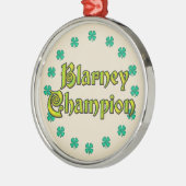Ornement En Métal Médaille du champion Blarney Métal Ornament (Gauche)
