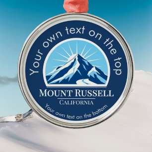 Ornement En Métal Médaille du mont Russell Californie Sierra Nevada