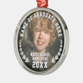 Ornement En Métal Médaille Gras Typo (Gauche)