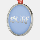 Ornement En Métal médaille surf (Gauche)